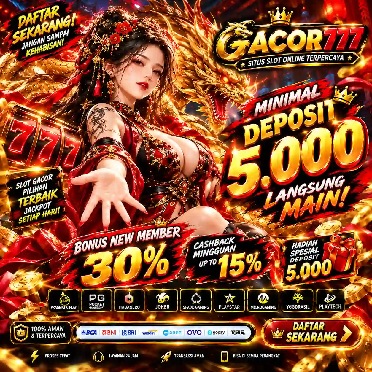 GACOR777: Jagoan Situs Deposit 5000 Andalan Akses Link Slot Gacor Hari Ini